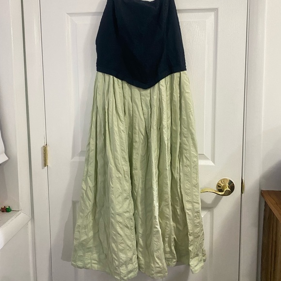 Free People Green/black corset Salvador balletcore chic romantic midi dress M - Picture 13 of 13